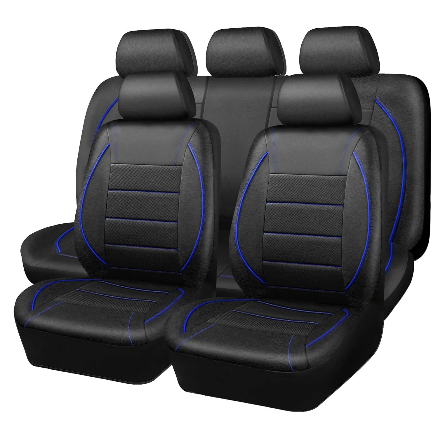 Universal Leather Car Seat Covers Waterproof 5 Seat Car Seat Cover