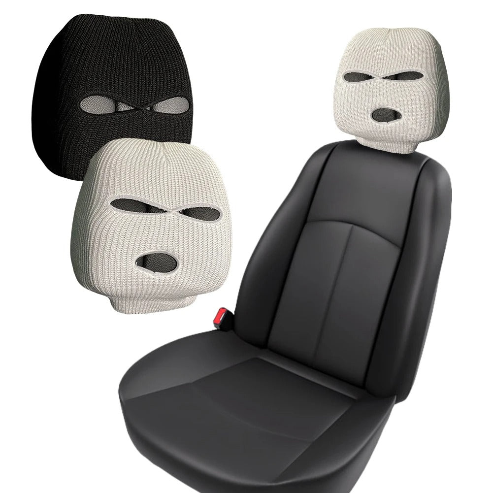 Halloween Masked Person Car Seat Cover Universal