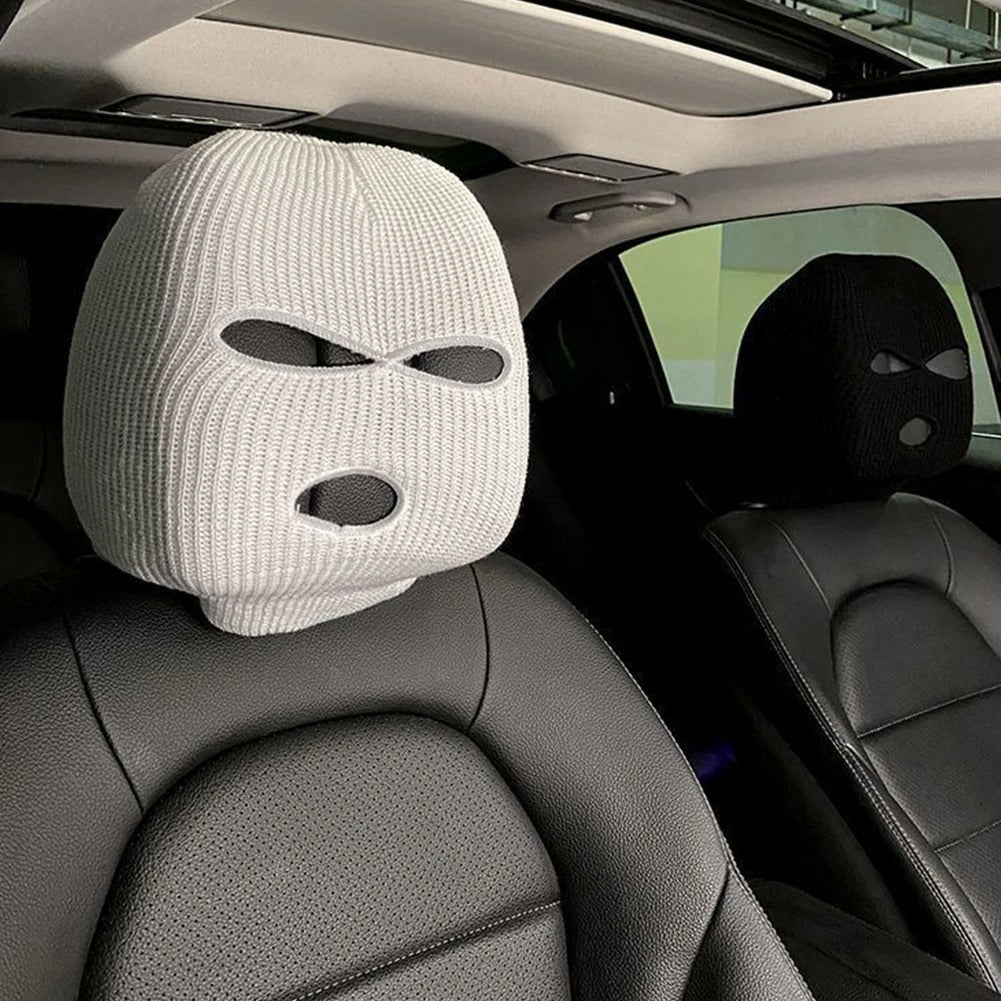 Halloween Masked Person Car Seat Cover Universal