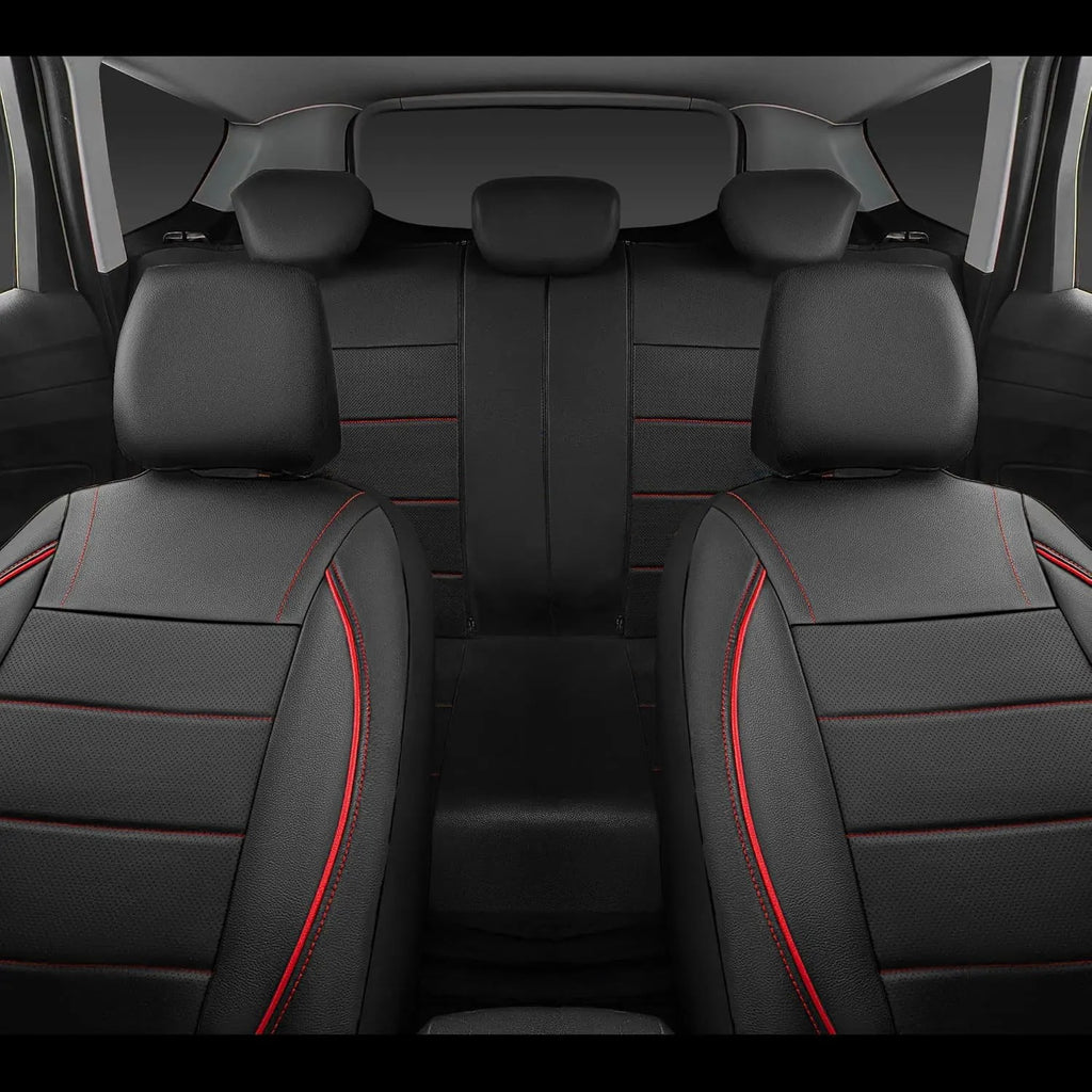 Universal Leather Car Seat Covers Waterproof 5 Seat Car Seat Cover