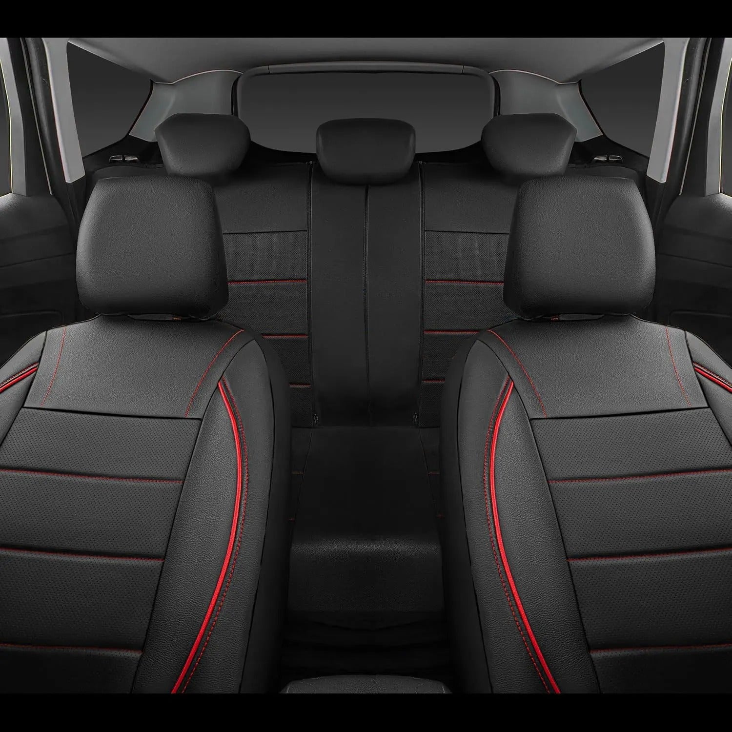 Universal Leather Car Seat Covers Waterproof 5 Seat Car Seat Cover