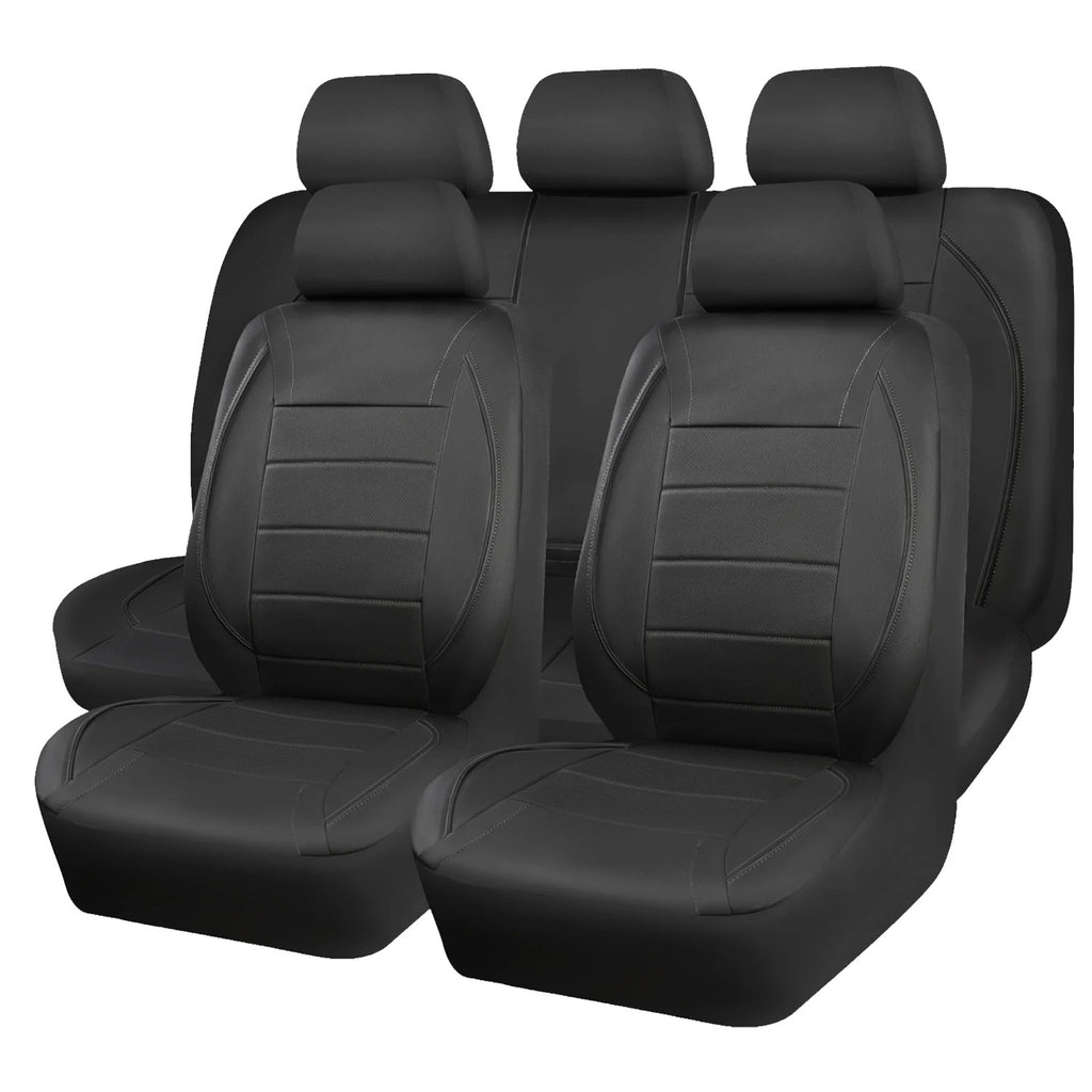 Universal Leather Car Seat Covers Waterproof 5 Seat Car Seat Cover
