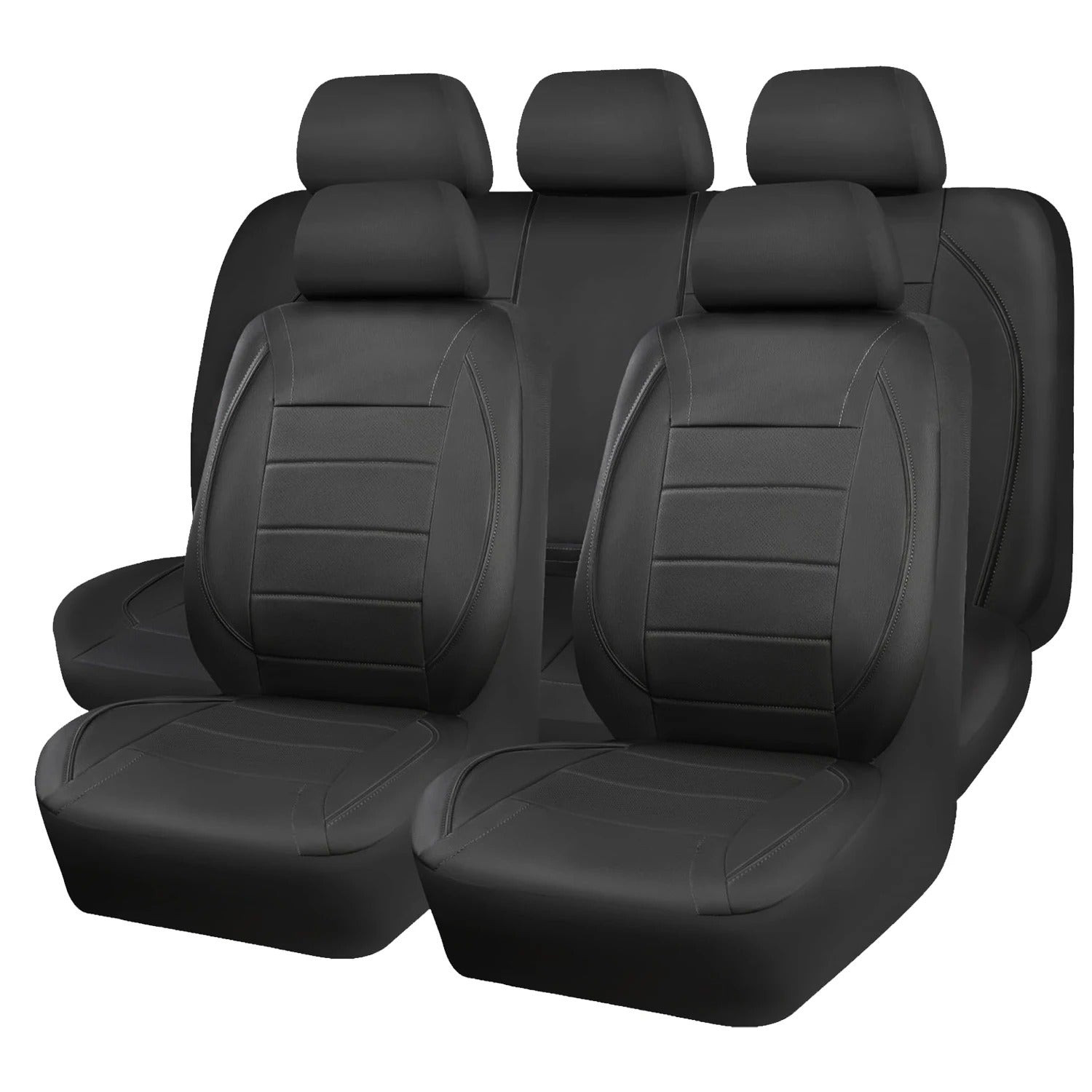 Universal Leather Car Seat Covers Waterproof 5 Seat Car Seat Cover